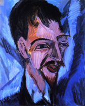 Döblin porträtiert von Kirchner 1912.