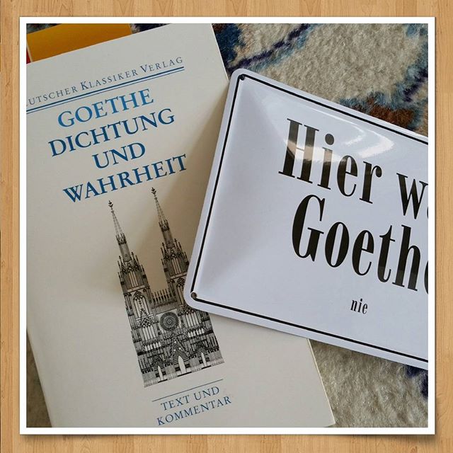 DICHTUNG-WAHRHEIT-oder-alles-Lüge-Lesung?
#bookstagram #books #literature #literaturelover #goethe